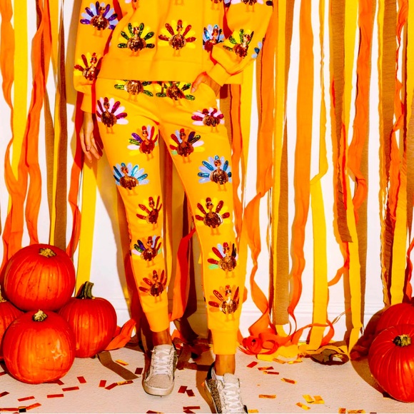 QUEEN OF SPARKLES Pants - ❌SOLD❌Queen of Sparkles Turkey Joggers🦃Size Medium